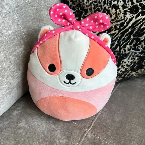 Squishmallows Pink and Orange Plush Bag - Picture 4 of 4